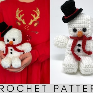 Snowman Christmas Amigurumi Crochet Pattern Snowman Crochet Pattern Amigurumi Snowman Pattern PDF Crochet Pattern image 1