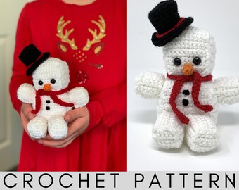 Snowman Christmas Amigurumi Crochet Pattern – Snowman Crochet Pattern – Amigurumi Snowman Pattern – PDF Crochet Pattern
