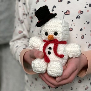 Snowman Christmas Amigurumi Crochet Pattern Snowman Crochet Pattern Amigurumi Snowman Pattern PDF Crochet Pattern image 6