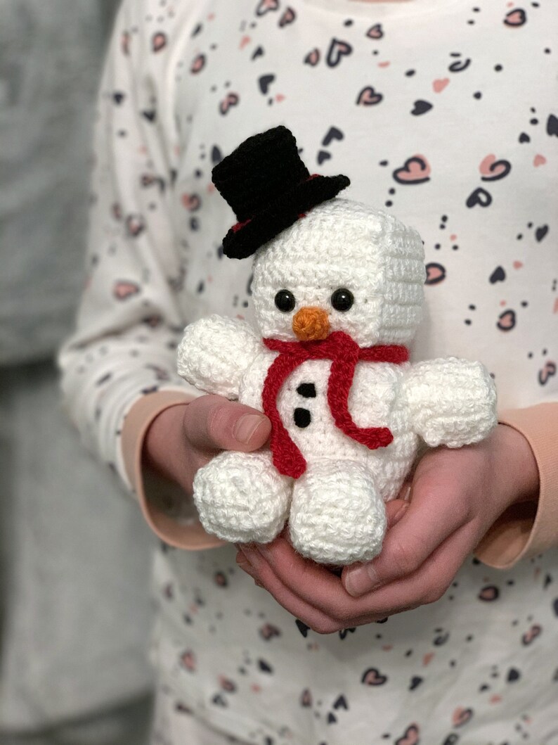 Snowman Christmas Amigurumi Crochet Pattern Snowman Crochet Pattern Amigurumi Snowman Pattern PDF Crochet Pattern image 6