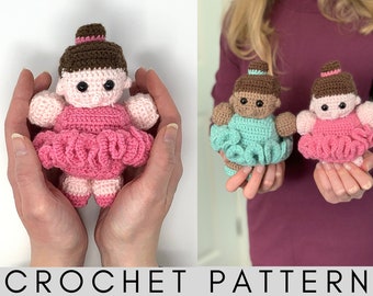 Patrón de Ganchillo Amigurumi Bailarina Pequeña – Patrón de Ganchillo Bailarina Pequeña – Patrón Amigurumi Bailarina Pequeña – Patrón de Ganchillo PDF