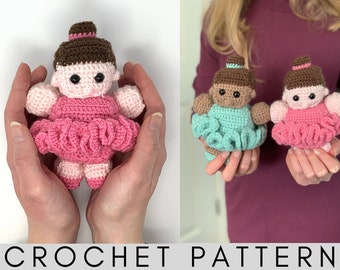 Small Ballerina Amigurumi Crochet Pattern – Small Ballerina Crochet Pattern – Amigurumi Small Ballerina Pattern – PDF Crochet Pattern