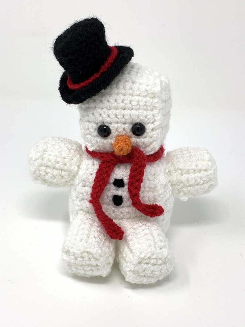 Snowman Christmas Amigurumi Crochet Pattern Snowman Crochet Pattern Amigurumi Snowman Pattern PDF Crochet Pattern image 3