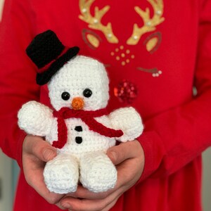 Snowman Christmas Amigurumi Crochet Pattern Snowman Crochet Pattern Amigurumi Snowman Pattern PDF Crochet Pattern image 5