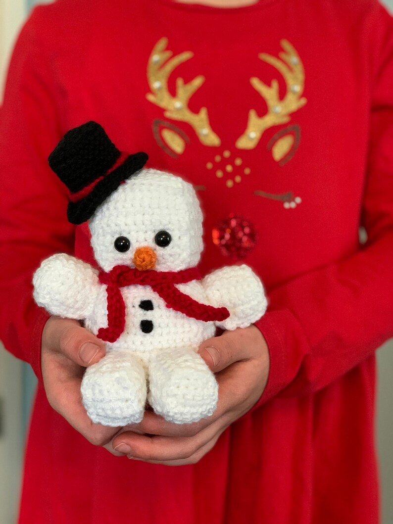 Snowman Christmas Amigurumi Crochet Pattern Snowman Crochet Pattern Amigurumi Snowman Pattern PDF Crochet Pattern image 5