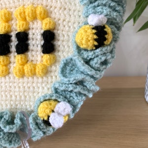 Bee Kind Wall Hanging Crochet Pattern Bee Wreath Crochet PDF Pattern Kindness Crochet Wall Decor Pattern Bee Crochet Pattern Kids Room Decor image 5