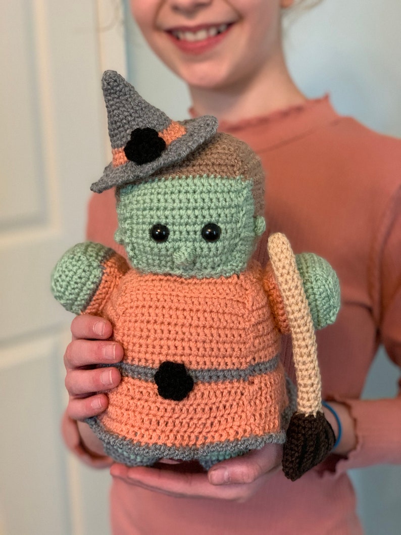 Witch Crochet Pattern Large Witch Amigurumi Crochet Pattern Halloween Amigurumi Halloween Crochet Pattern PDF Crochet Pattern image 3