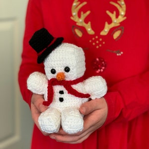 Snowman Christmas Amigurumi Crochet Pattern Snowman Crochet Pattern Amigurumi Snowman Pattern PDF Crochet Pattern image 4