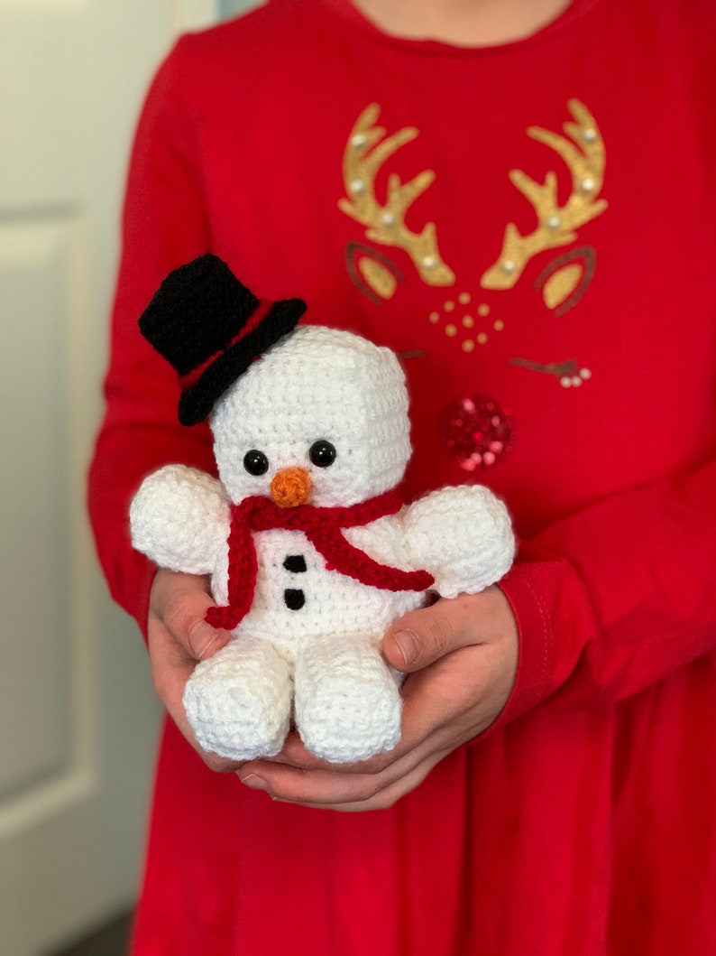 Snowman Christmas Amigurumi Crochet Pattern Snowman Crochet Pattern Amigurumi Snowman Pattern PDF Crochet Pattern image 4