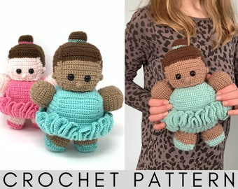 Patrón De Ganchillo Bailarina – Patrón De Ganchillo Amigurumi Bailarina – Patrón Muñeca De Ganchillo Bailarina – Patrón De Ganchillo PDF
