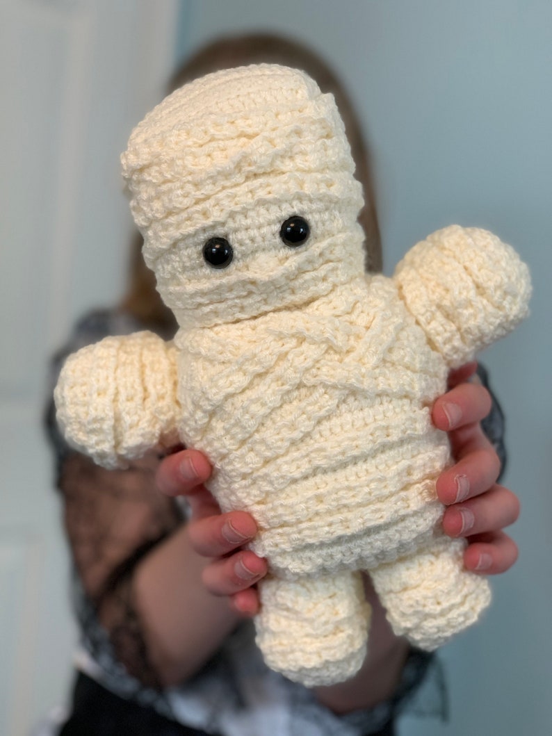 Mummy Crochet Pattern Mummy Amigurumi Crochet Pattern Halloween Amigurumi Pattern Halloween Mummy Crochet Pattern PDF Crochet Pattern image 6