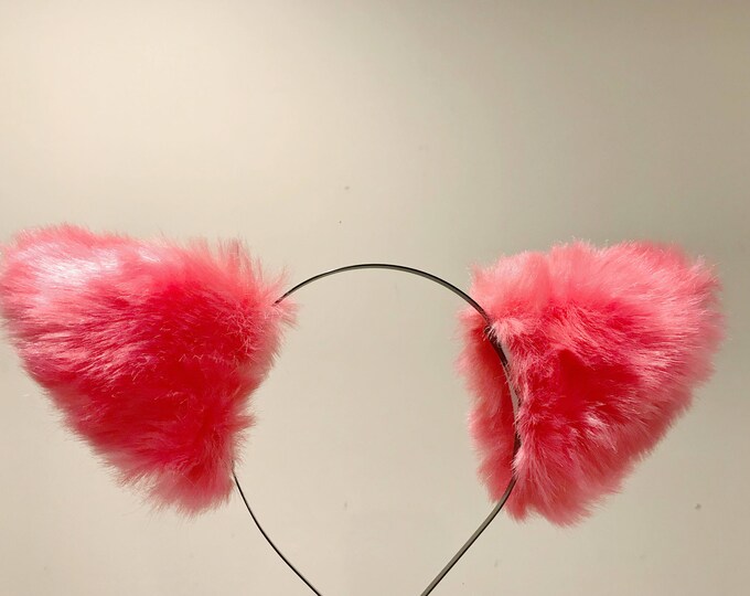 Cat ears Kitty Headwear Cherry Furry Animal Headband Costume Bow Bells
