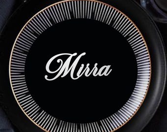 Tarjetas de mesa de boda de madera cortadas con láser - Etiquetas de nombre personalizadas
