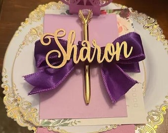 Wedding place card Personalized wedding place table cards Laser Cut Names Place Setting Wedding Name Card Place Name Table Decor Bride Groom
