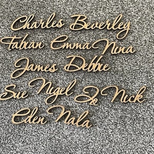 Wedding Birthday Name Tags , Wedding Table Decor, Wedding Place Names, Wedding Place Tags Names Wedding Decor Wood Custom Names Custom Wood
