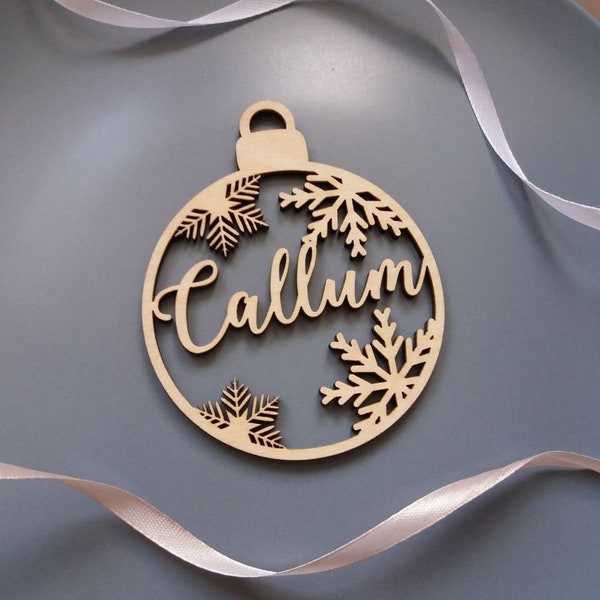 First Christmas bauble personalized Custom CHRISTMAS gift bauble laser cut names -Please Enter your phone number in the "NOTE to the seller"