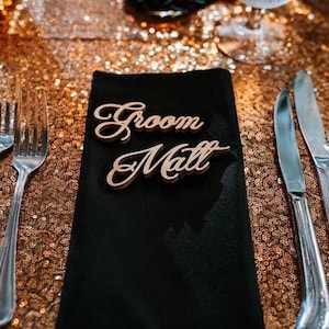 Wedding Place Cards Laser Cut Names Wooden Place Cards Wedding Place Names Table Name Cards Wooden Place Cards Custom table name Bride Groom