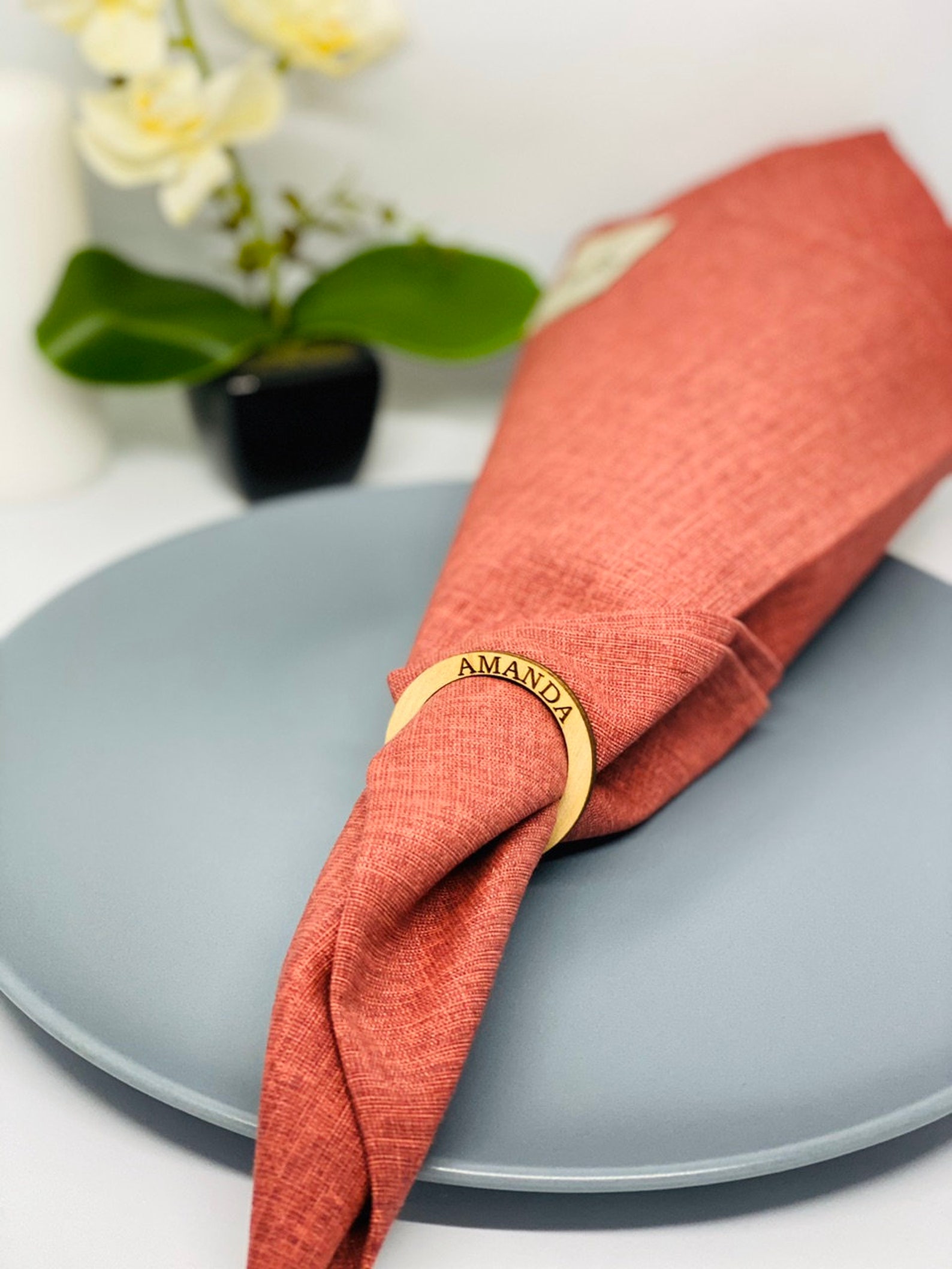 Personalized Napkin Ring Wedding Napkin Ring napkin Ring - Etsy