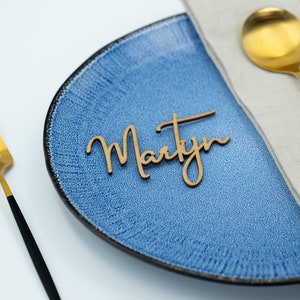 Wedding place card, Personalized wedding place table cards Laser Cut Names Place Setting Wedding Name Cards Place Names Table Decor