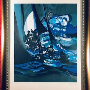 マルセル・ムーリー「静物」リトグラフ 直筆サイン入り 額縁入り フランスの画家 マルセル・ムーリー「静物」リトグラフ 直筆サイン入り 額縁入り