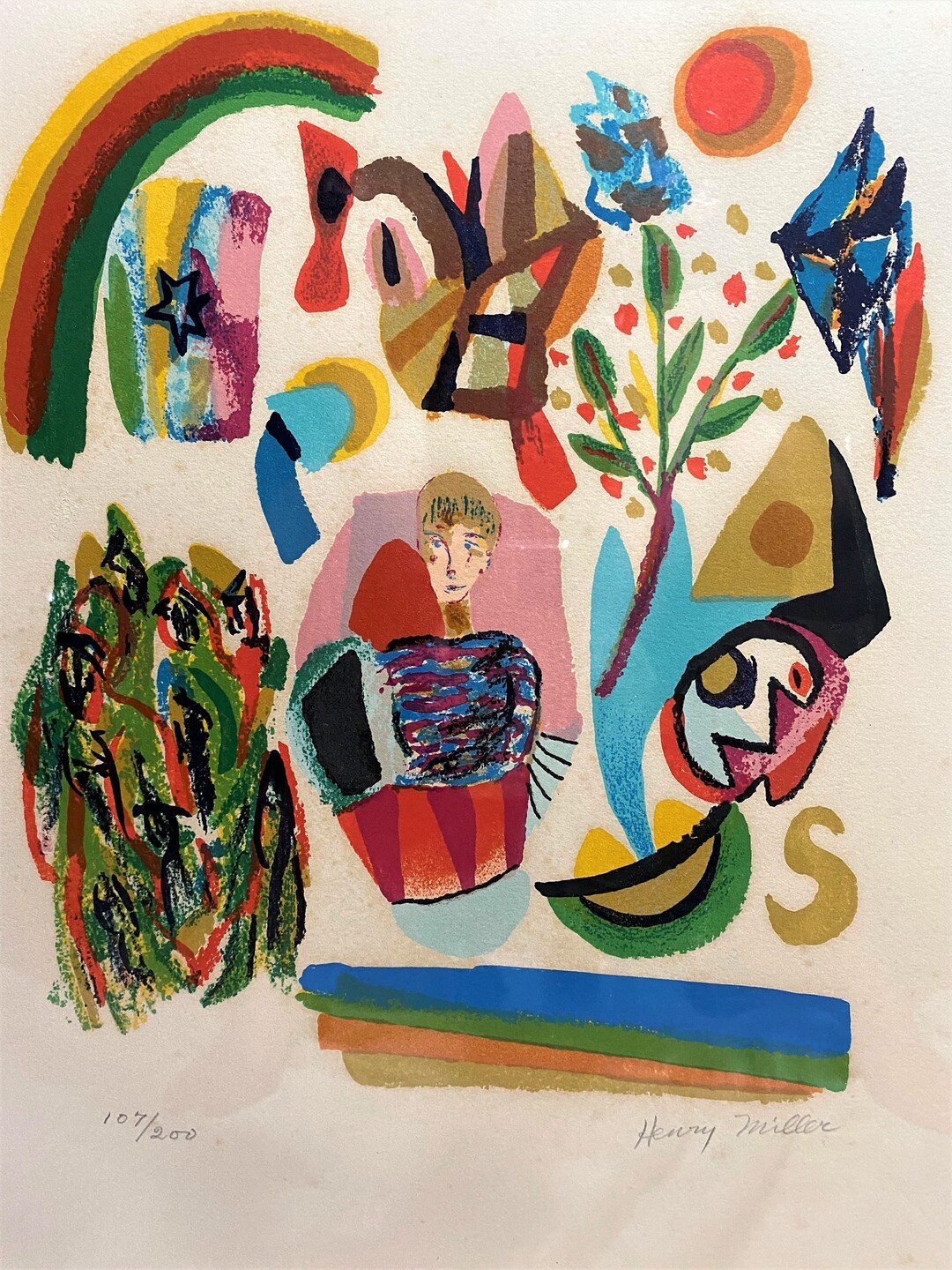 Henry Miller Serigraph: Dream of Spring, Signed & Numbered, Framed