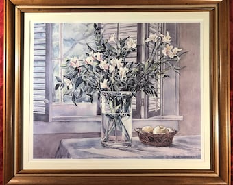 Bart Lindstrom - Lillies  signed & numbered by the artist with COA
