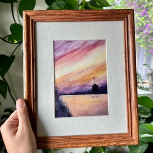 Dutch Landscape Watercolor