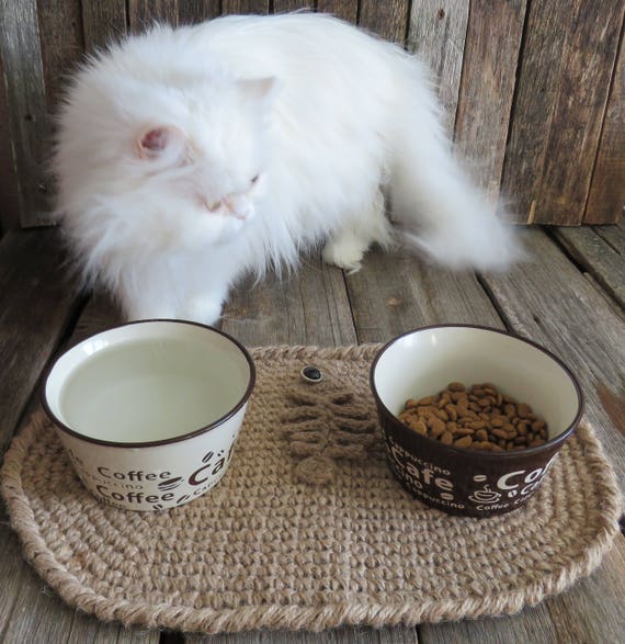 Cat Food Mats Cat Placemat Pet Mat Cat Mat Crochet Placemat Etsy