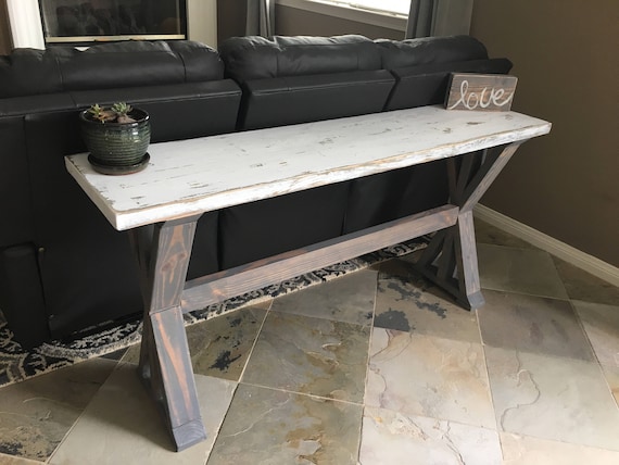 Trestle X Leg Console Table Entryway Table Sofa Table Etsy