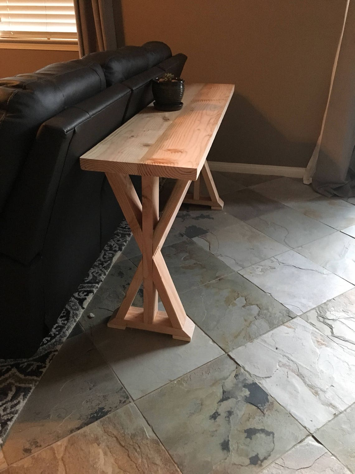 Trestle X Leg Console Table Entryway Table Sofa Table Etsy