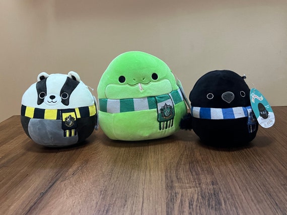 Squishmallow Harry Potter 7-8 Slytherin Snake 6-7 Hufflepuff Badger  Ravenclaw Raven Nwt Kellytoy Custom Bundle Set 