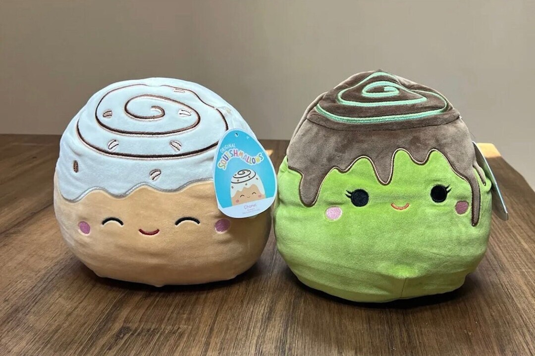 New Squishmallow 8 Chanel Cinnamon Roll Bun Kellytoy and Etsy
