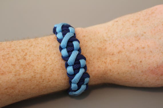 Snake Knot Adjustable Paracord Bracelet Custom Colours 