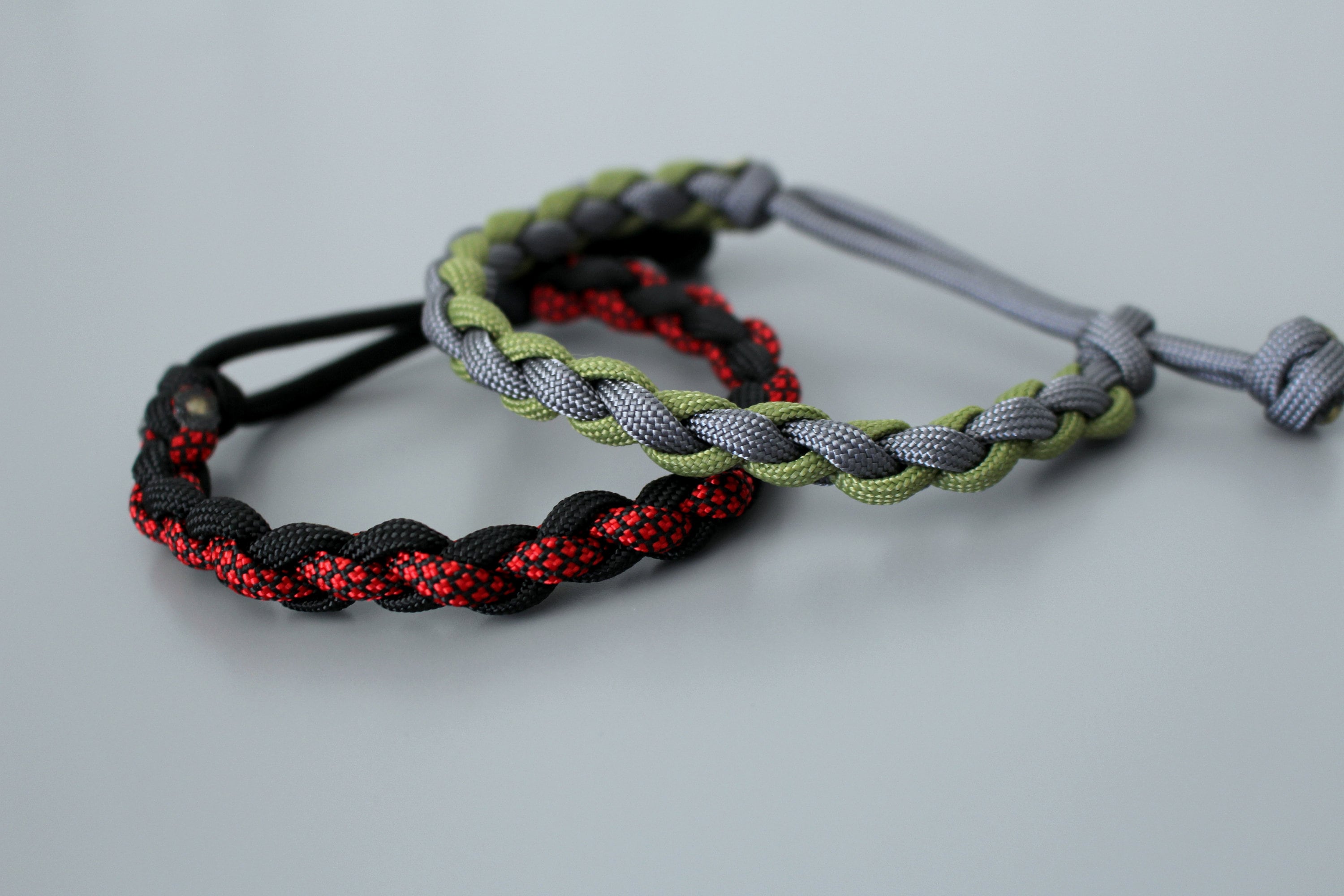Diamond Braid Adjustable Paracord Bracelet Etsy