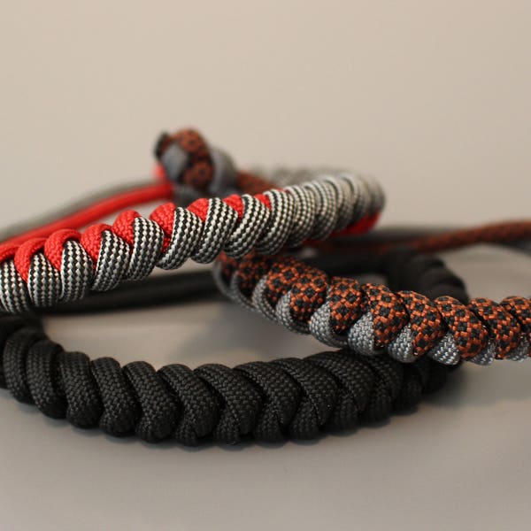 Snake Knot Adjustable Paracord Bracelet - Custom Colours