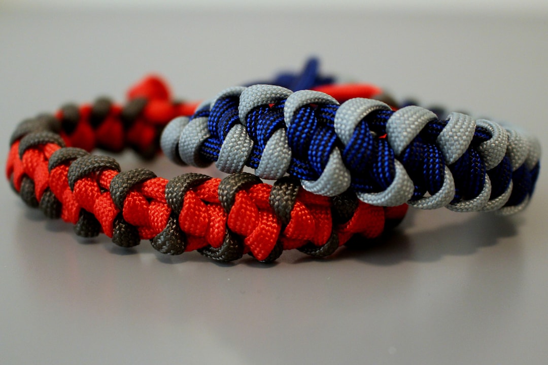 Double Snake Knot Paracord Bracelet Mad Max Style or Buckles Custom