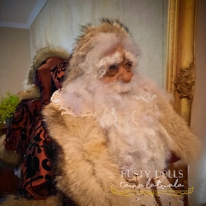 Santa Claus - Father Frost - Art Doll - Christmas Decor - Santa Doll -  Father Christmas - Black Santa - African American Santa -