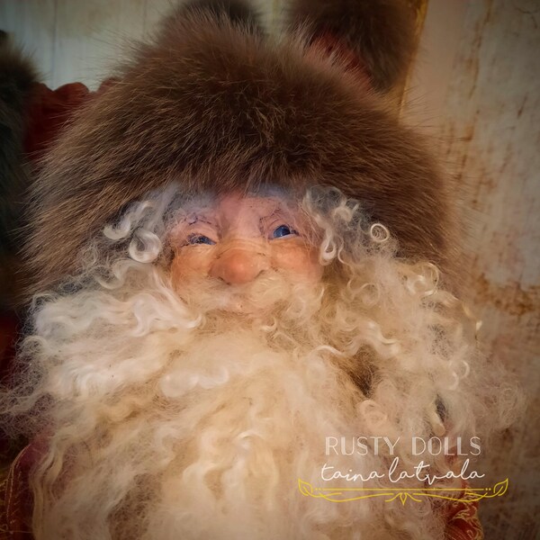 Woodland Santa - Santa Claus - Scandinavian Santa - Father Christmas - Christmas Art - Christmas Decor - Winter Decor - Santa Claus Doll