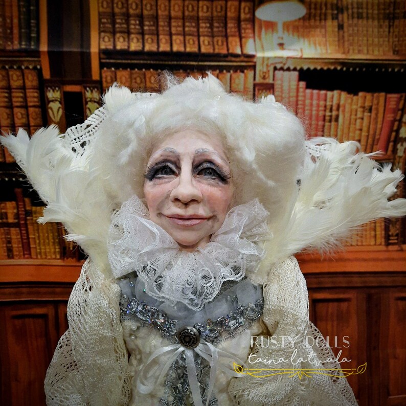 Hexe Kunst Puppe Fantasy-Puppe weiße Königin Hexe | Etsy