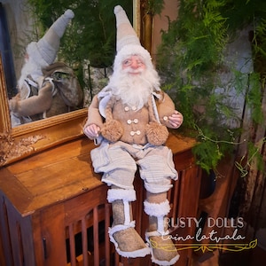 Woodland Santa - Santa Claus - Scandinavian Santa - Father Christmas - Christmas Art - Christmas Decor - Winter Decor - Santa Claus Doll