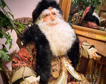 42" Large Santa - Santa Claus - Ded Moroz - Christmas Decor - Santa Doll - Santa Art Doll -  Father Christmas - Winter Decor