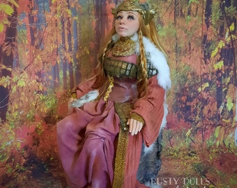 Goddess Freya - Viking Goddess - Viking - Art Dolls - OOAK Doll - Viking Doll - Goddess - Art Doll - Viking Art Doll - Freyja -  Norse Art