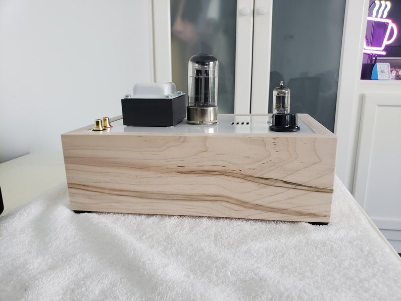 Ambrosia Maple Base Bottlehead Crack 1.1 OTL Headphone Amplifier Speedball Upgrade Listed Price is for Labor Amp Kit Sold Separately image 3