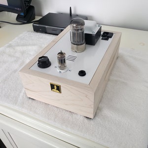 Ambrosia Maple Base Bottlehead Crack 1.1 OTL Headphone Amplifier Speedball Upgrade Listed Price is for Labor Amp Kit Sold Separately image 5