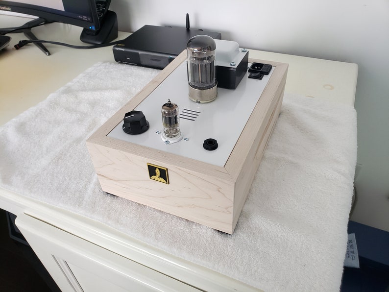 Ambrosia Maple Base Bottlehead Crack 1.1 OTL Headphone Amplifier Speedball Upgrade Listed Price is for Labor Amp Kit Sold Separately image 5