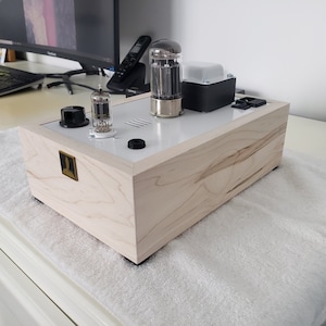 Ambrosia Maple Base Bottlehead Crack 1.1 OTL Headphone Amplifier Speedball Upgrade Listed Price is for Labor Amp Kit Sold Separately image 6