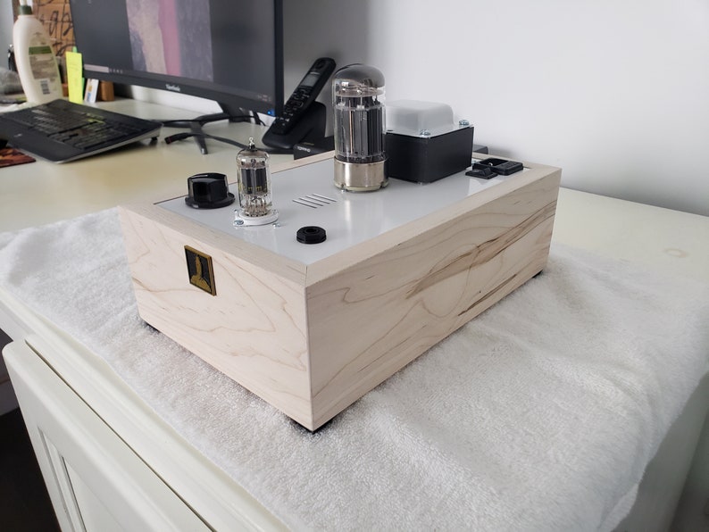 Ambrosia Maple Base Bottlehead Crack 1.1 OTL Headphone Amplifier Speedball Upgrade Listed Price is for Labor Amp Kit Sold Separately image 6