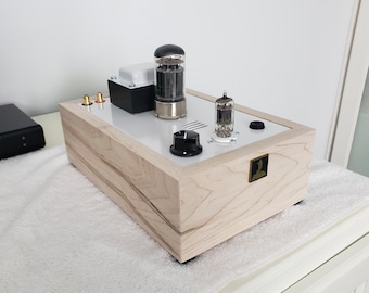 Ambrosia Maple Base | Bottlehead Crack 1.1 OTL Headphone Amplifier + Speedball Upgrade | Listed Price is for Labor | Amp Kit Sold Separately