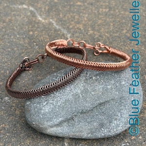 Copper Wire Weaving Tutorial, Beginner Jewellery Making (PDF Download), Woven bracelet tutorial no.2
