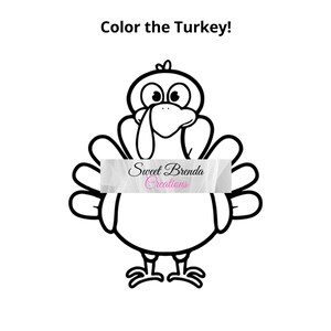 Thanksgiving Turkey Coloring Pages, Fun Family Activity (PDF Download)